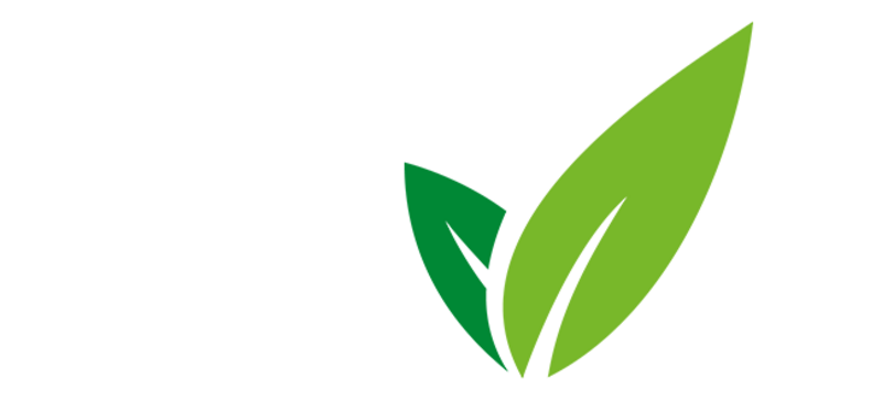 Ein Icon aus zwei grünen Blättern